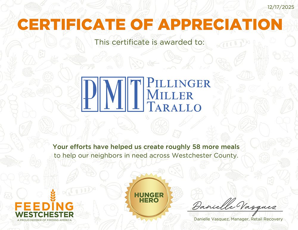 Certificate of Appreciation - PMT