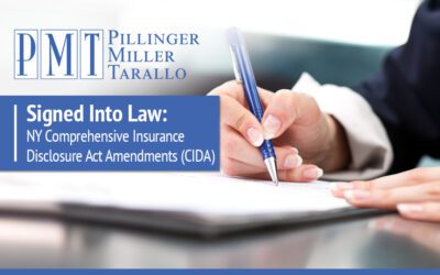 Signed Into Law: NY Comprehensive Insurance  Disclosure Act Amendments (CIDA)