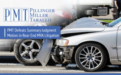 PMT Defeats Summary Judgment Motion in Rear-End MVA Litigation