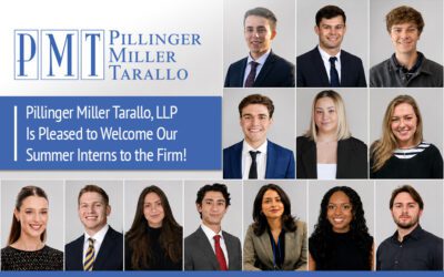 Pillinger Miller Tarallo, LLP is pleased to welcome our 2026 summer interns to the firm!